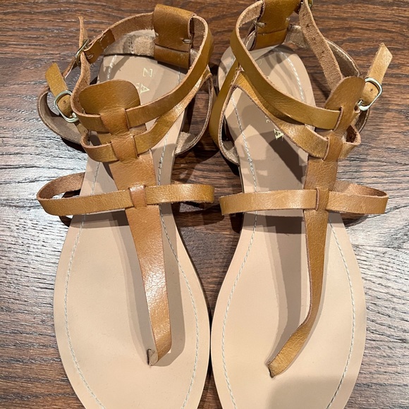 Zara tan brown gladiator sandals - Picture 12 of 13